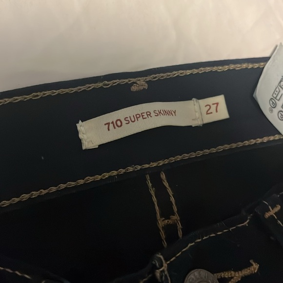 Levi’s 710 super skinny size 27 excellent condition, dark wash - Picture 2 of 3